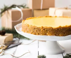 Gâteau au fromage au lait de poule