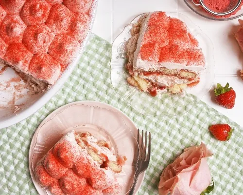 Tiramisu fraises et crème