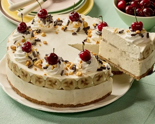 Tarte glacée façon banana split